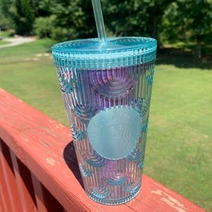 Starbucks 2022 Aqua Mermaid Scale Tumbler